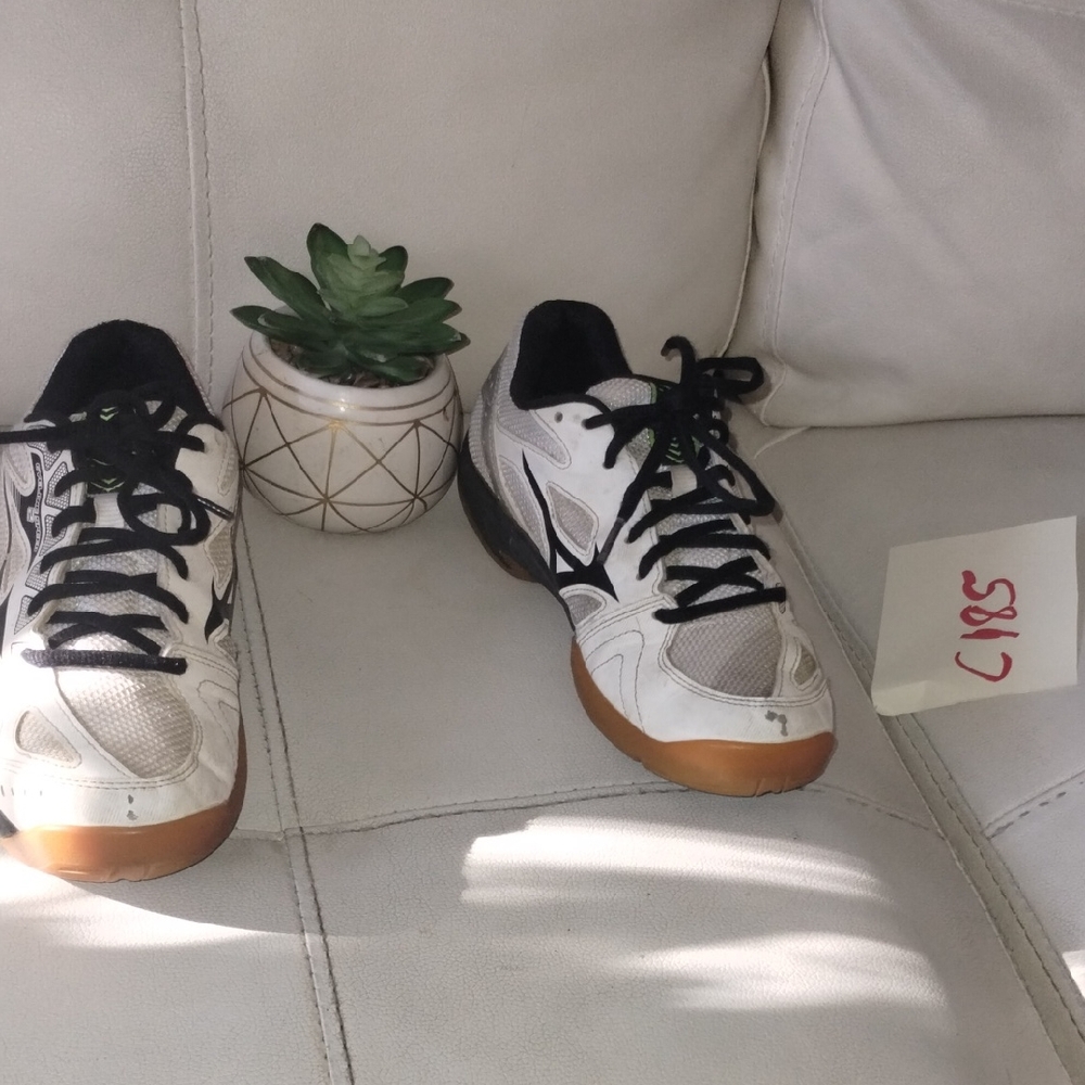 White and Black Sports Sneakers